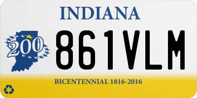 IN license plate 861VLM