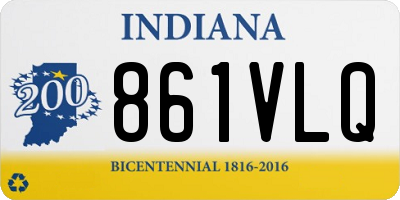 IN license plate 861VLQ