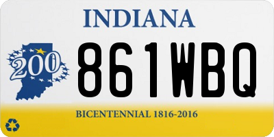 IN license plate 861WBQ
