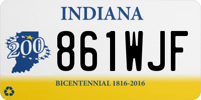 IN license plate 861WJF