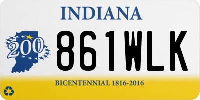 IN license plate 861WLK