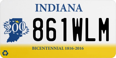 IN license plate 861WLM