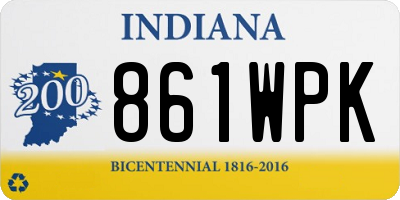 IN license plate 861WPK