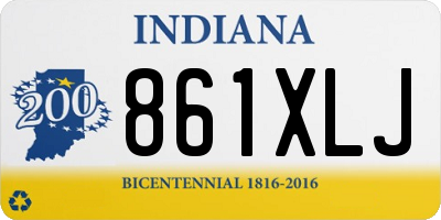 IN license plate 861XLJ