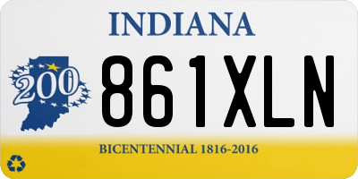 IN license plate 861XLN
