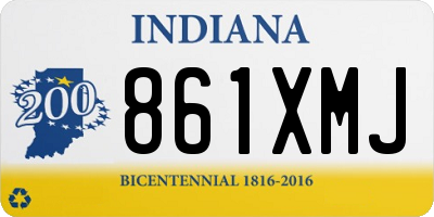IN license plate 861XMJ