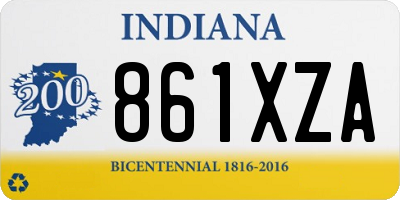 IN license plate 861XZA