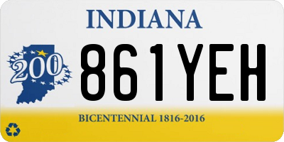IN license plate 861YEH