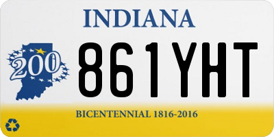 IN license plate 861YHT