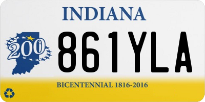 IN license plate 861YLA