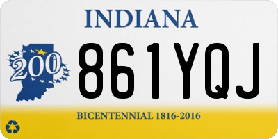 IN license plate 861YQJ