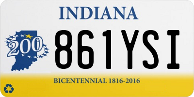 IN license plate 861YSI