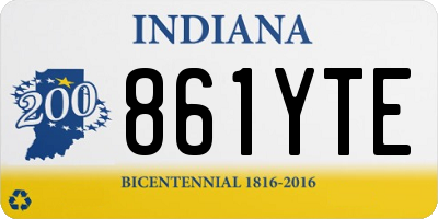 IN license plate 861YTE