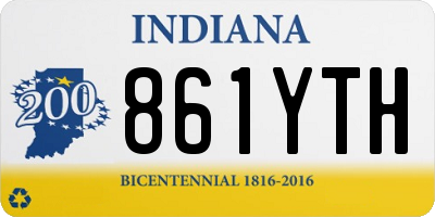 IN license plate 861YTH
