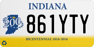 IN license plate 861YTY