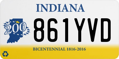 IN license plate 861YVD