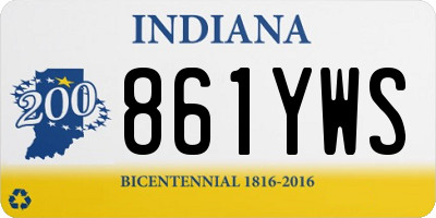 IN license plate 861YWS