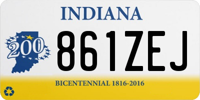 IN license plate 861ZEJ