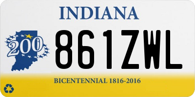 IN license plate 861ZWL