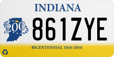 IN license plate 861ZYE