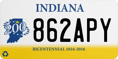 IN license plate 862APY