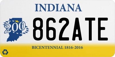 IN license plate 862ATE