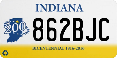 IN license plate 862BJC
