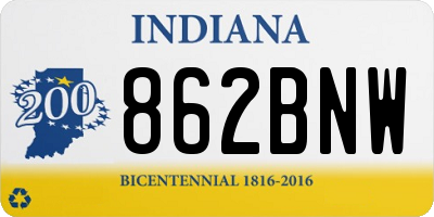 IN license plate 862BNW