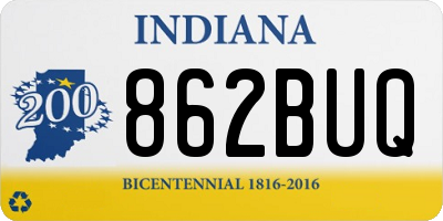 IN license plate 862BUQ