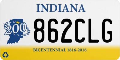 IN license plate 862CLG