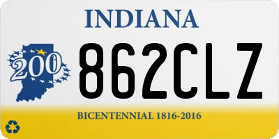 IN license plate 862CLZ