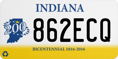IN license plate 862ECQ
