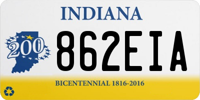 IN license plate 862EIA