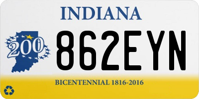 IN license plate 862EYN