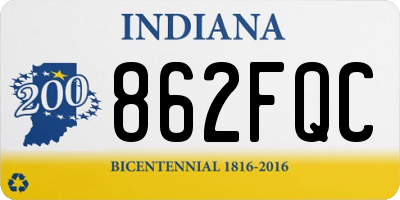 IN license plate 862FQC