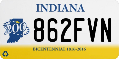 IN license plate 862FVN