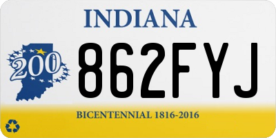 IN license plate 862FYJ