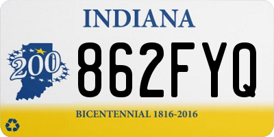 IN license plate 862FYQ
