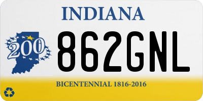 IN license plate 862GNL