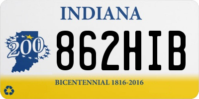 IN license plate 862HIB