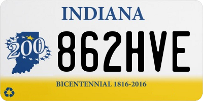 IN license plate 862HVE