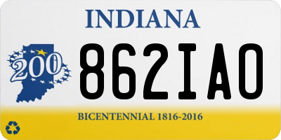 IN license plate 862IAO