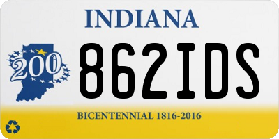 IN license plate 862IDS
