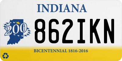 IN license plate 862IKN