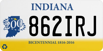 IN license plate 862IRJ