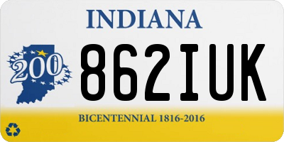 IN license plate 862IUK