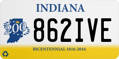 IN license plate 862IVE