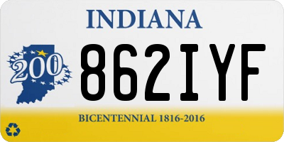 IN license plate 862IYF