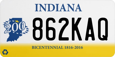 IN license plate 862KAQ