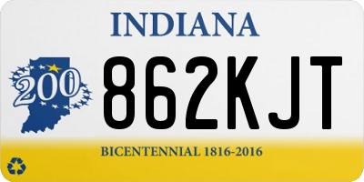IN license plate 862KJT